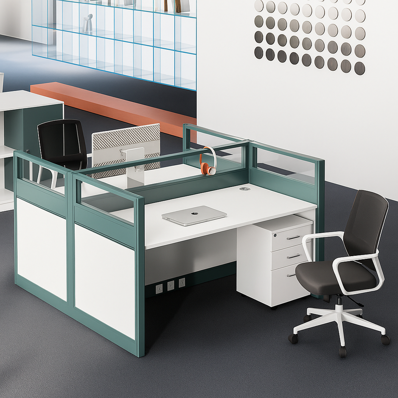 Verdanta AeroGrid Quad Cubicle Workstation