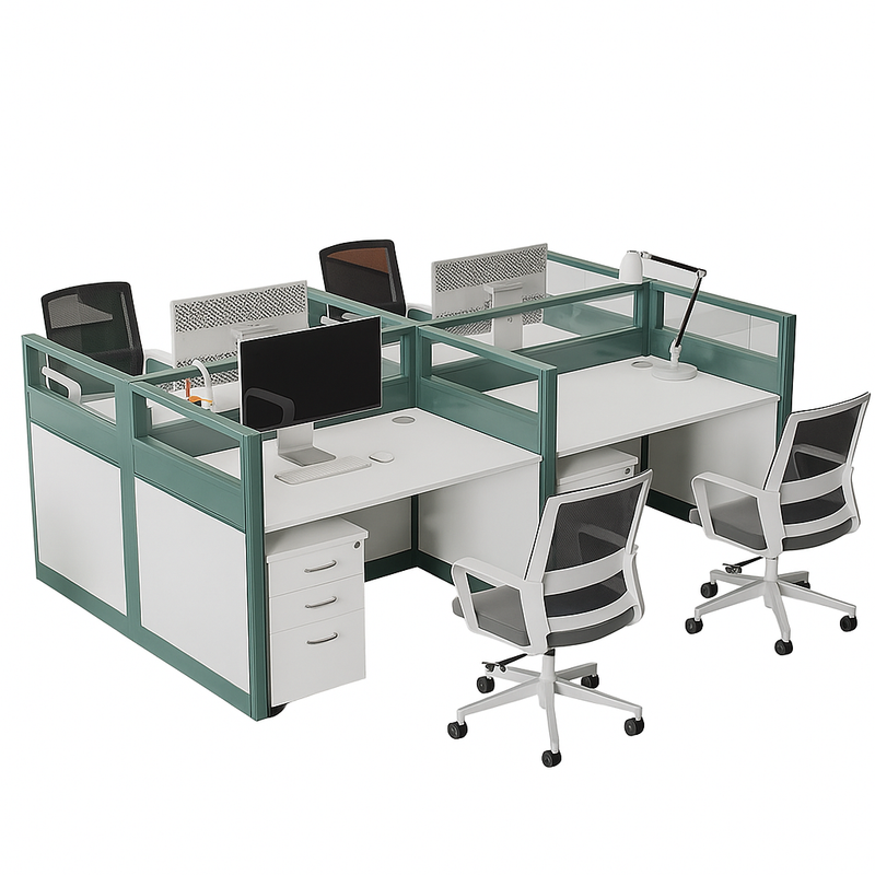 Verdanta AeroGrid Quad Cubicle Workstation