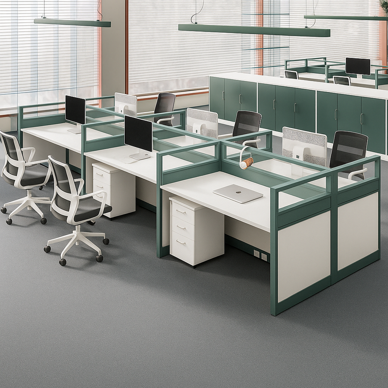 Verdanta AeroGrid Quad Cubicle Workstation