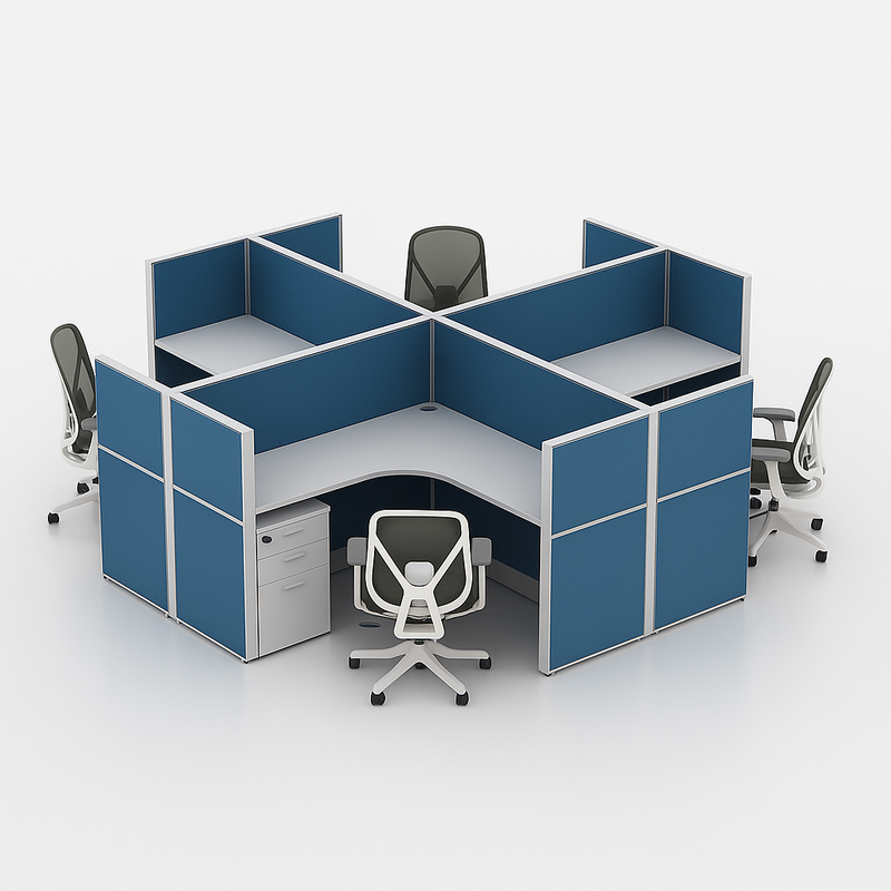 AuraWerk SoloArc L-Desk Cubicle