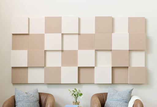 Latte and Ivory Small 3D Acoustic Boxes — 3D acoustic panel by FeltRight