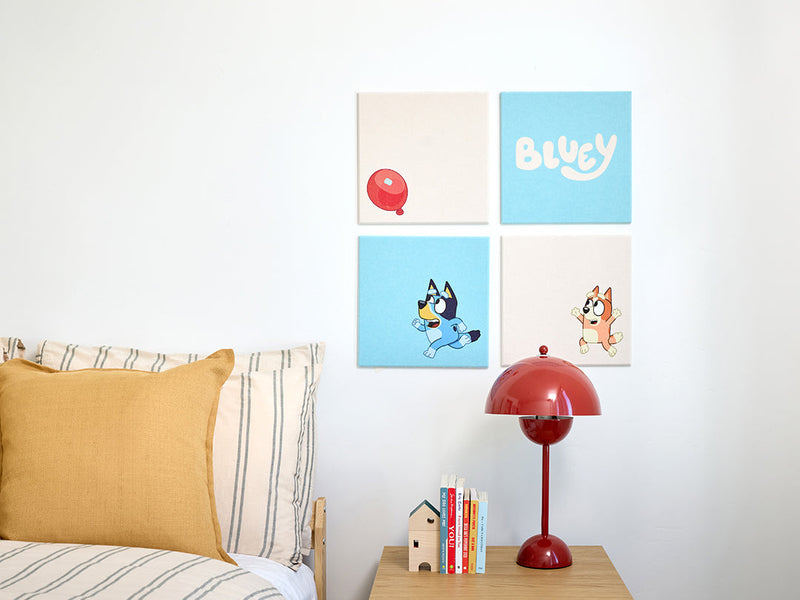 Bluey Red Balloon Pinboard — felt pinboard by FeltRight