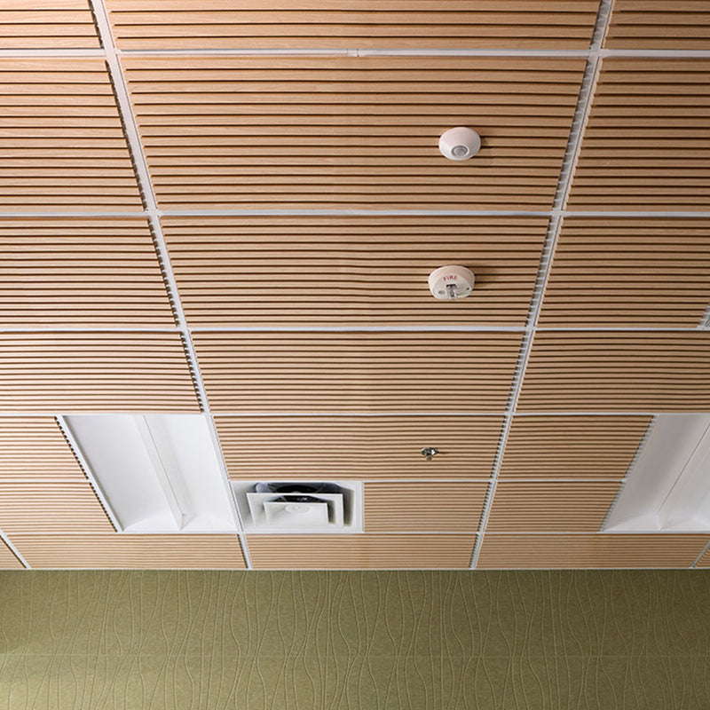 Oak Latte Wood Slat Ceiling Panels