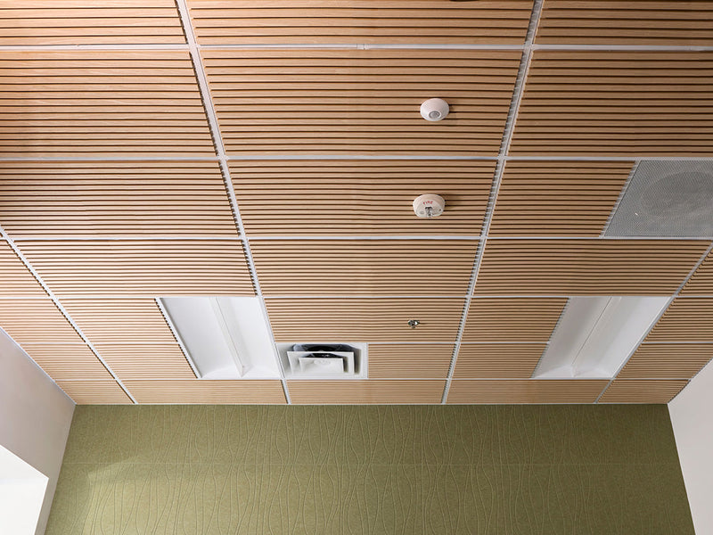Oak Latte Wood Slat Ceiling Panels