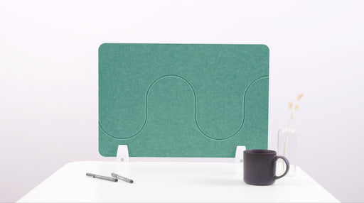 Wave Desk Divider — acoustic desk divider by FeltRight