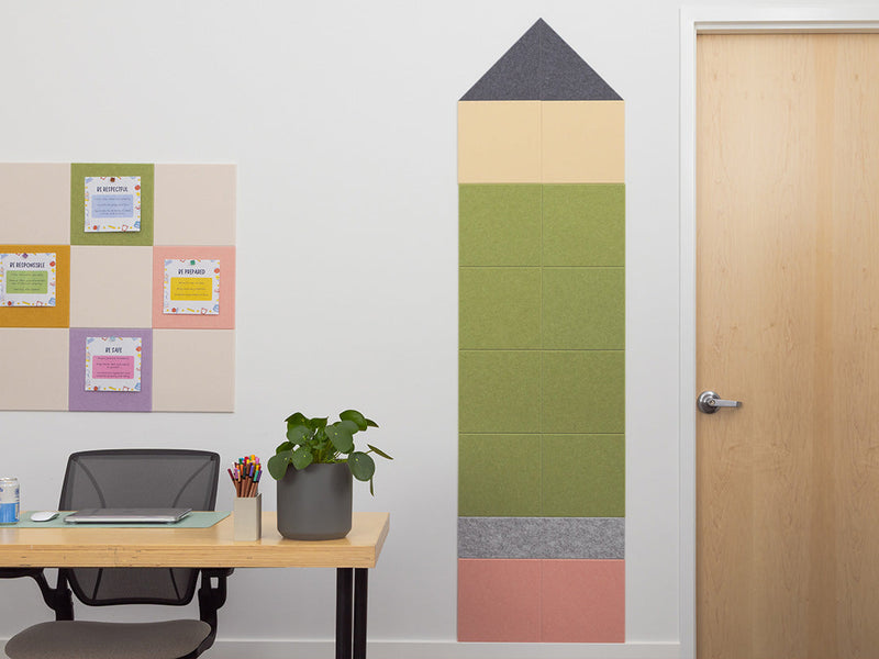 Green Pencil Pinboard — felt pinboard by FeltRight