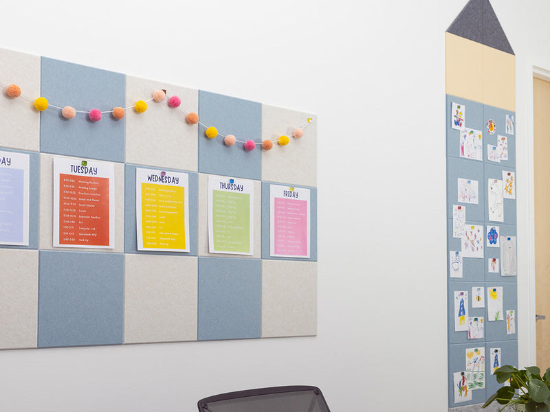Blue Checker Bulletin Board