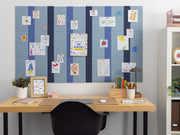 Blue Pinstripe Bulletin Board — felt pinboard by FeltRight