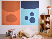 Bluey and Bingo Jumbo Wall Art — acoustic wall art by FeltRight