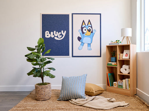Bluey Large Wall Art — acoustic wall art by FeltRight