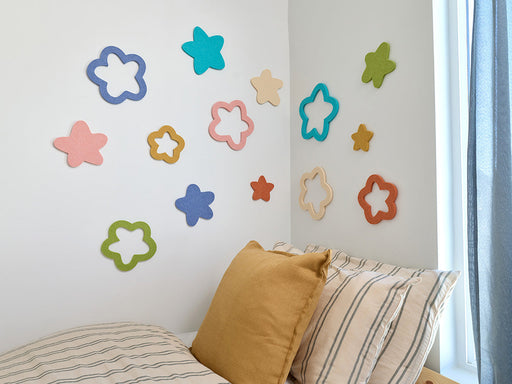 Bluey Sleepytime Stars — acoustic wall art by FeltRight