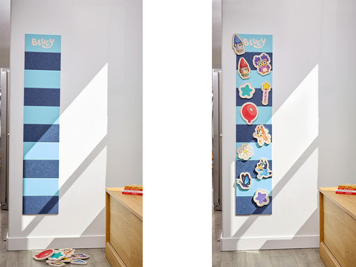 Bluey and Friends Growth Chart — felt pinboard by FeltRight