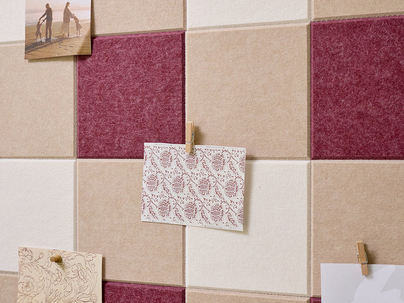 Burgundy Gingham Pinboard