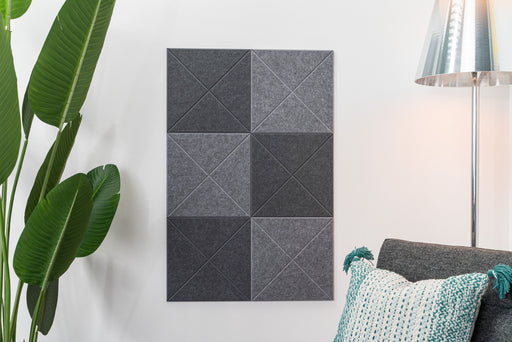 Grey Check — felt pinboard by FeltRight