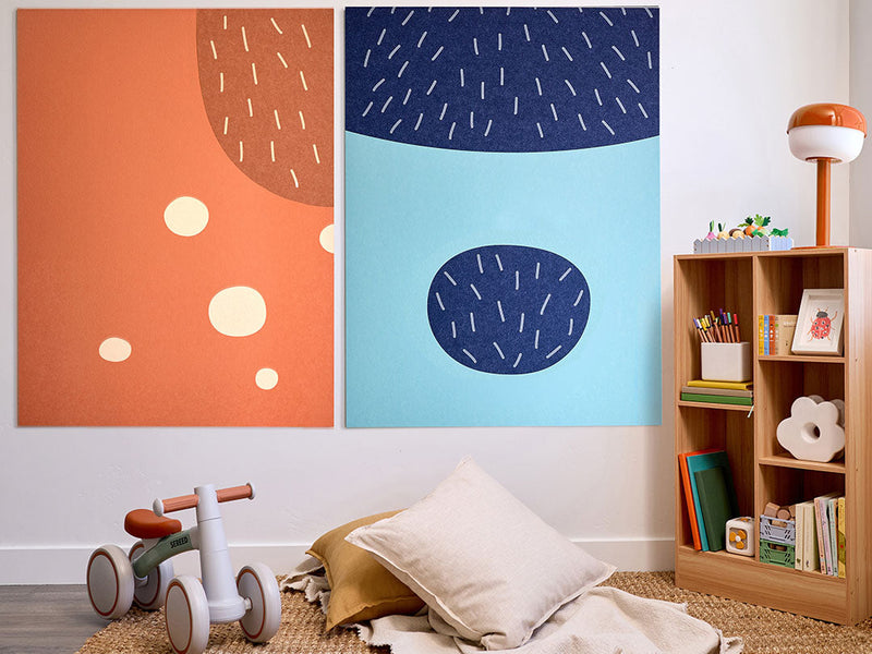 Chilli and Bandit Jumbo Wall Art — acoustic wall art by FeltRight