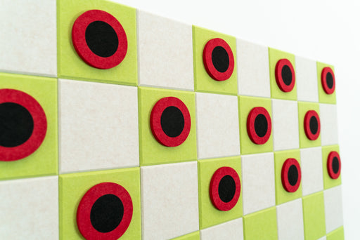 Standard Kiwi/Latte Checkers Board — felt pinboard by FeltRight