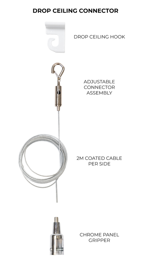 ACT Ceiling Connector (18 Pieces) — mounting hardware by FeltRight