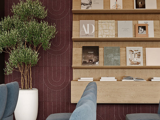 Zen Engraved 2'x2' Tiles — acoustic wall panel by FeltRight