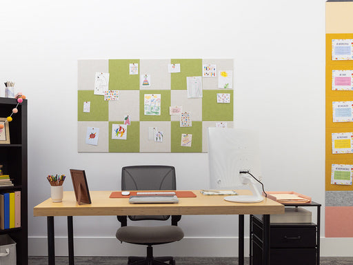 Green Checker Bulletin Board — felt pinboard by FeltRight