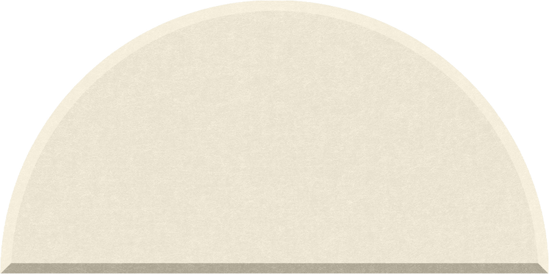Small Half Circle Tile — acoustic wall panel by FeltRight