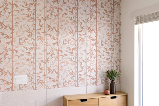 Latte 9mm Bamboo Printed 2'x2' Tile — acoustic wall panel by FeltRight