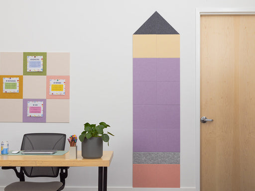 Purple Pencil Pinboard — felt pinboard by FeltRight