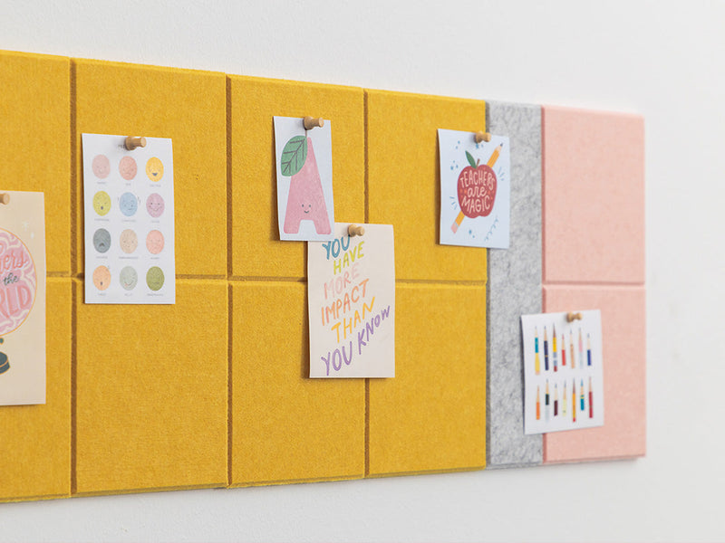 Yellow Mini Pencil Pinboard