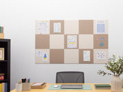 Neutral Checker Bulletin Board — felt pinboard by FeltRight