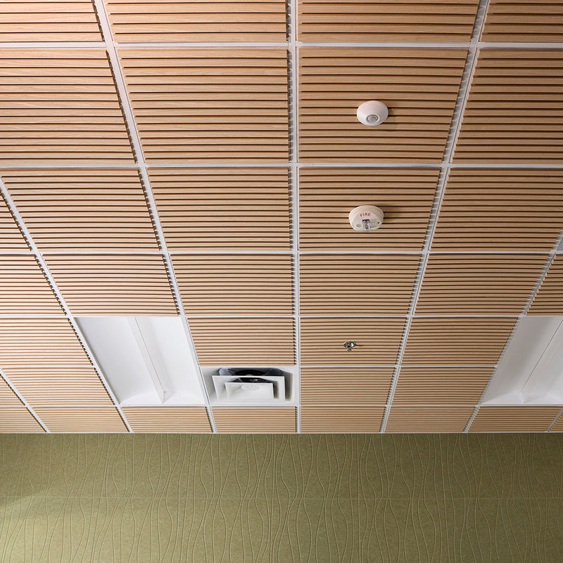 Oak Latte Wood Slat Ceiling Panels