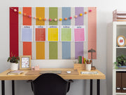 Pastel Rainbow Pinstripe Bulletin Board — felt pinboard by FeltRight