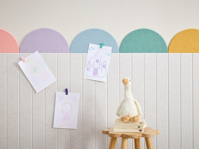 Pastel Scallop Wainscoting