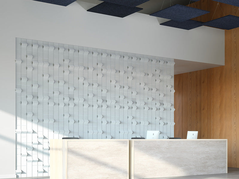 Peak Dimensional Tiles — acoustic wall panel by FeltRight