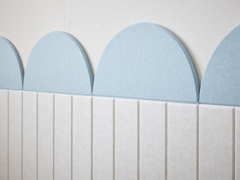 Powder Blue Scallop Wainscoting