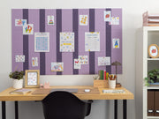Purple Pinstripe Bulletin Board — felt pinboard by FeltRight