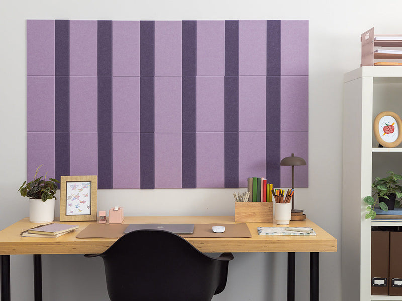 Purple Pinstripe Bulletin Board