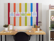 Rainbow Pinstripe Bulletin Board — felt pinboard by FeltRight