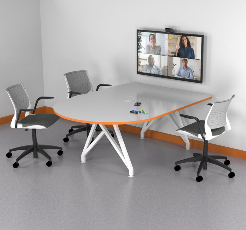 TeleMeet Moon Shaped Conference Table