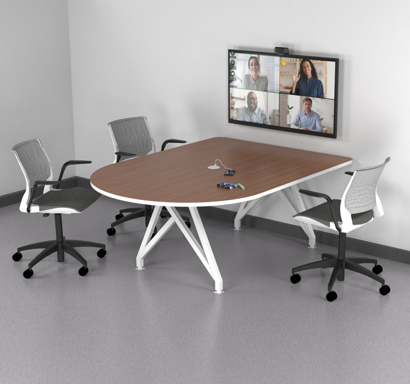TeleMeet Moon Shaped Conference Table