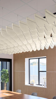 Scallop Acoustic Blade Baffle — acoustic ceiling baffle by FeltRight