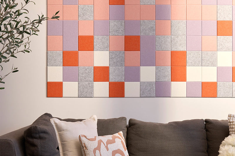 Horizontal Grapefruit Sparkly Wall Art